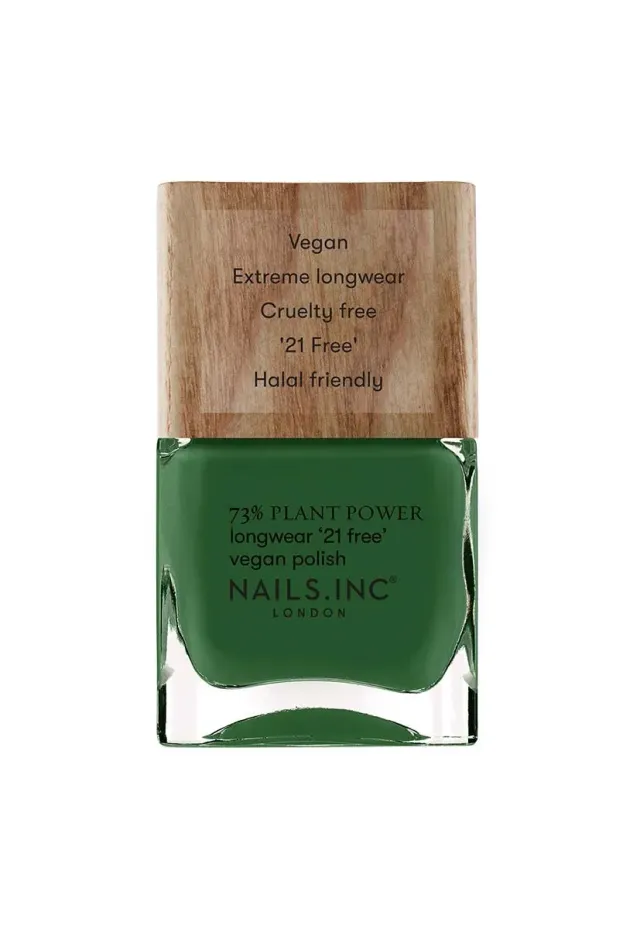 Nails Inc Plant Power Wipe The Slate Green neglelakk grønn