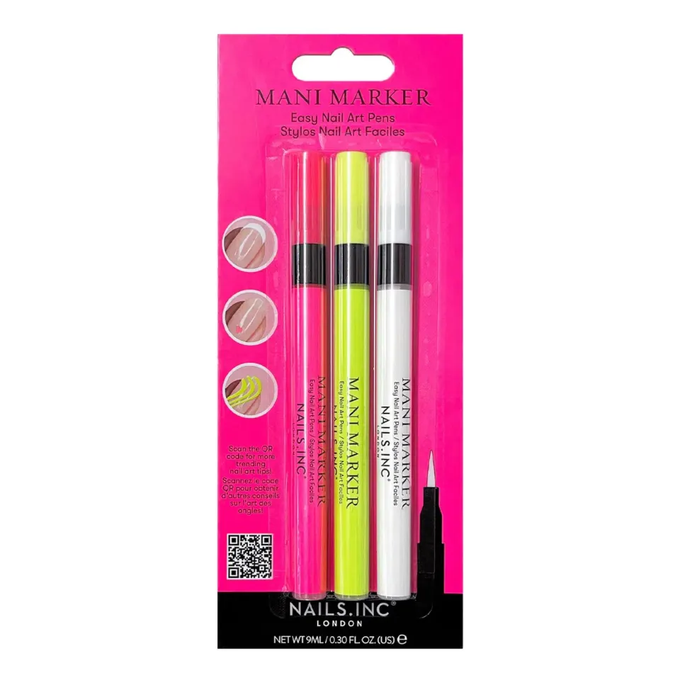 Nails Inc London Neon Mani Marker nail art-penn trio matt