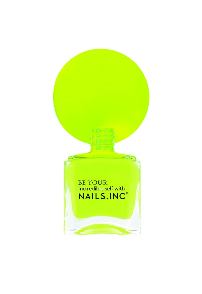 Nails Inc Knightrider's Street neglelakk neon gul