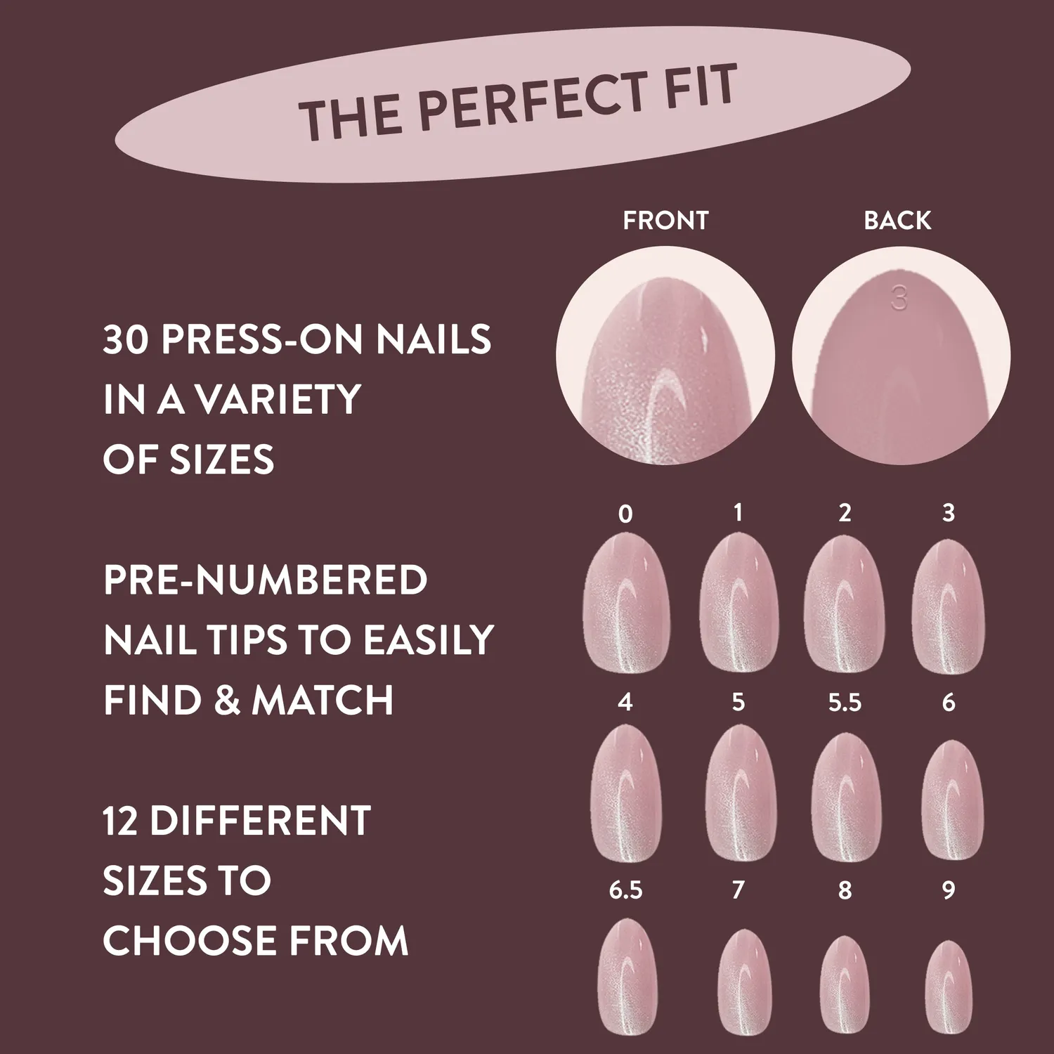 Nails Inc Kylie Coded Pink Cat-Eye løsnegler US