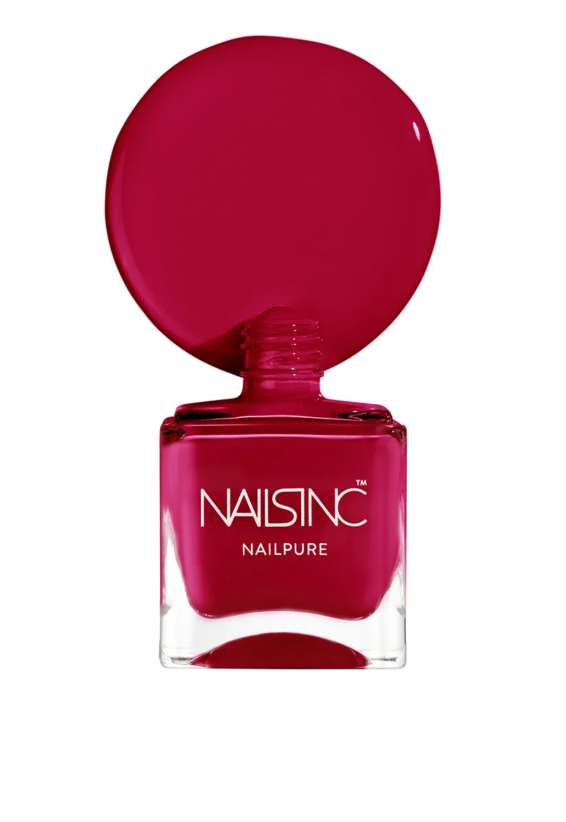Nails Inc London NailPure Cambridge Mews neglelakk rød