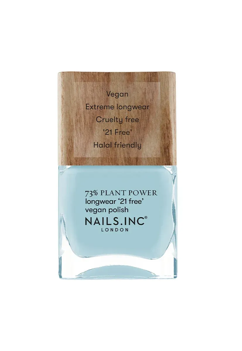 Nails Inc London Plant Power Sky’s My Limit neglelakk vegan