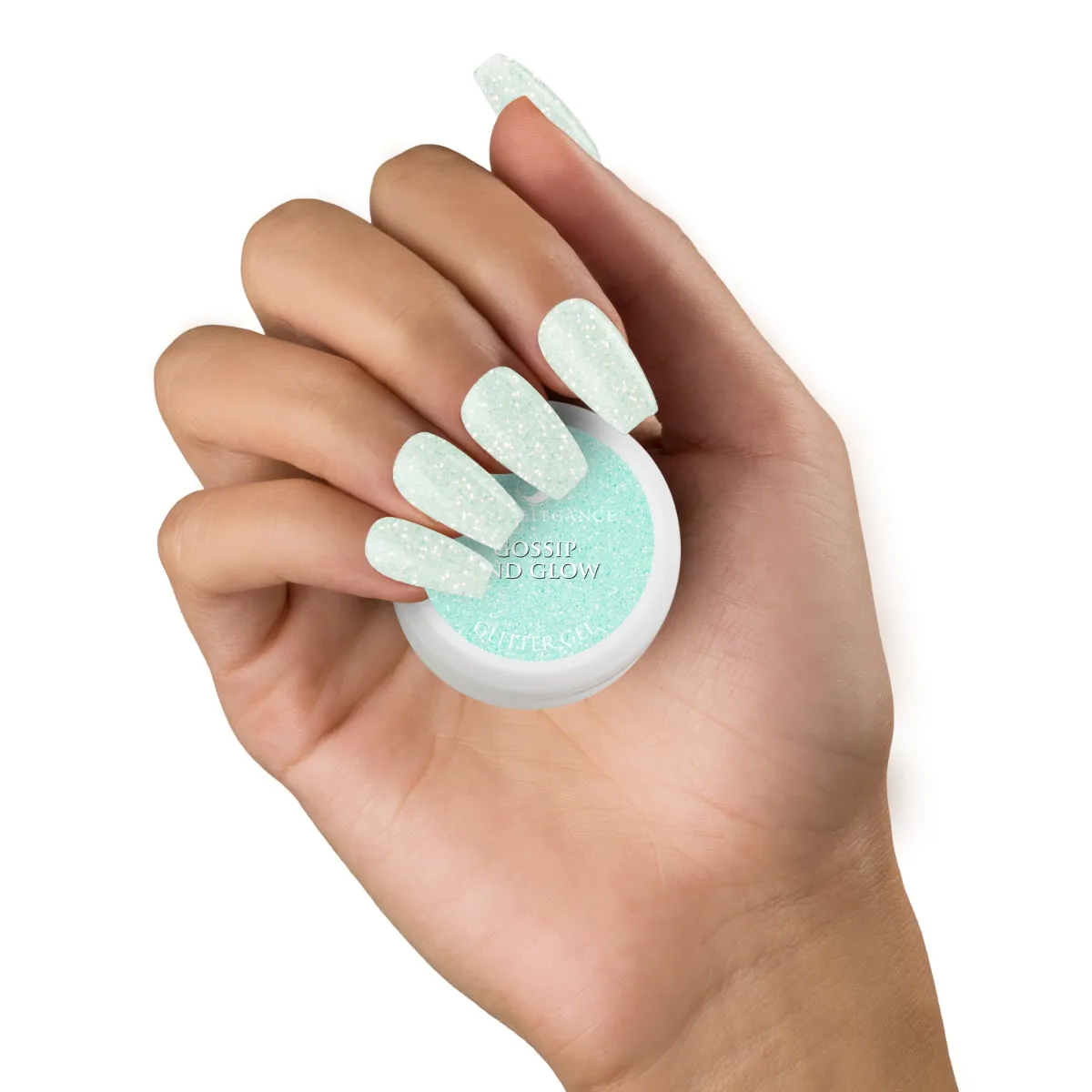 Light Elegance Glitter Gossip and Glow glittergel 10 ml mint
