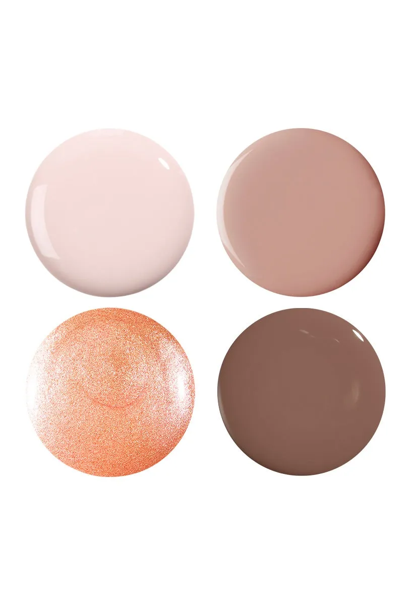 Nails Inc Better Bronzed 4-pakning neglelakk bronse