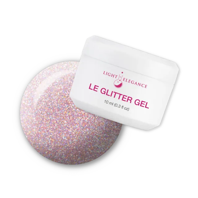 Light Elegance Over the Moon glittergel 10 ml babyrosa