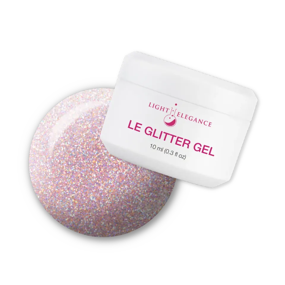 Light Elegance Over the Moon glittergel 10 ml babyrosa