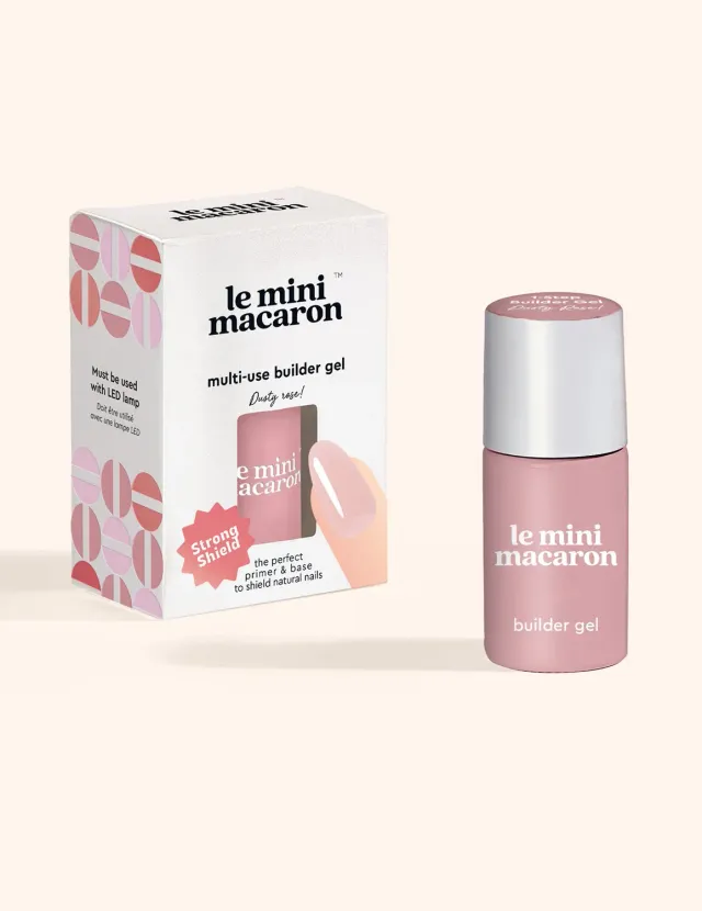 Le Mini Macaron Builder Gel Dusty Rose byggelakk 8,5 ml