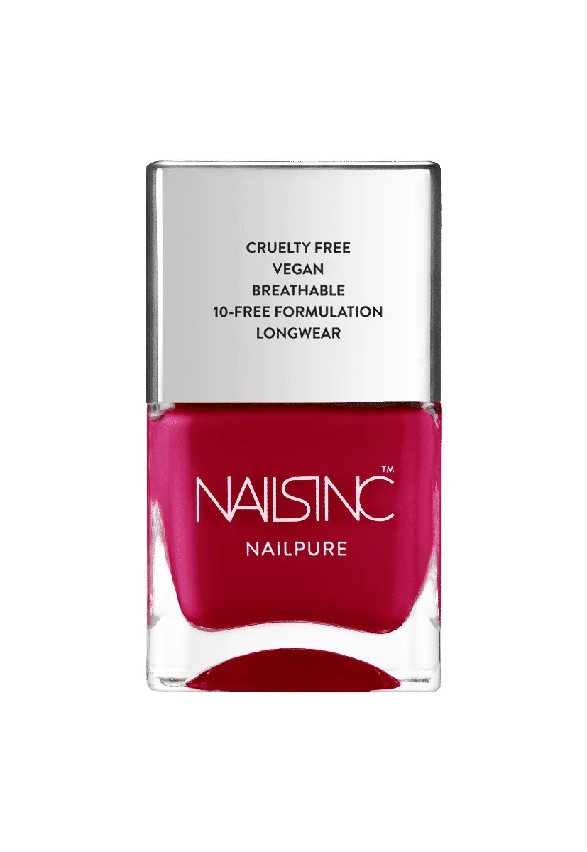 Nails Inc London NailPure Cambridge Mews neglelakk rød