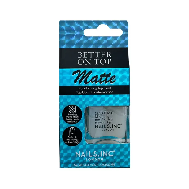 Nails Inc Better On Top overlakk matt hurtigtørkende