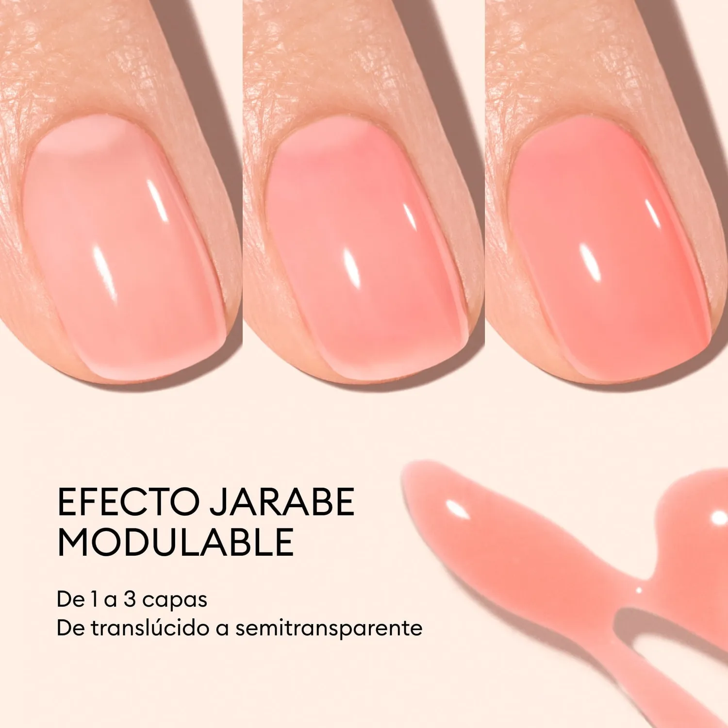 Manucurist Green Glacé Jelly neglelakk korall translucent