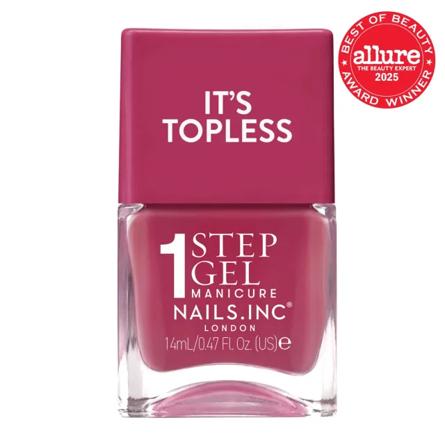Nails Inc It's Topless Georgia neglelakk 1-step gel