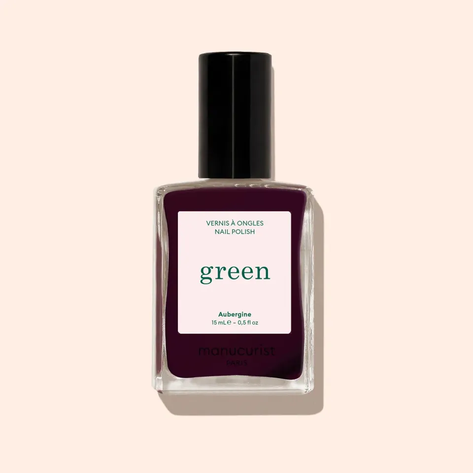 Manucurist Green Aubergine neglelakk mørk lilla