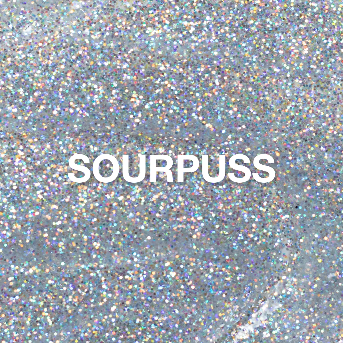 Light Elegance Sourpuss glittergel 10 ml sølv iridescent