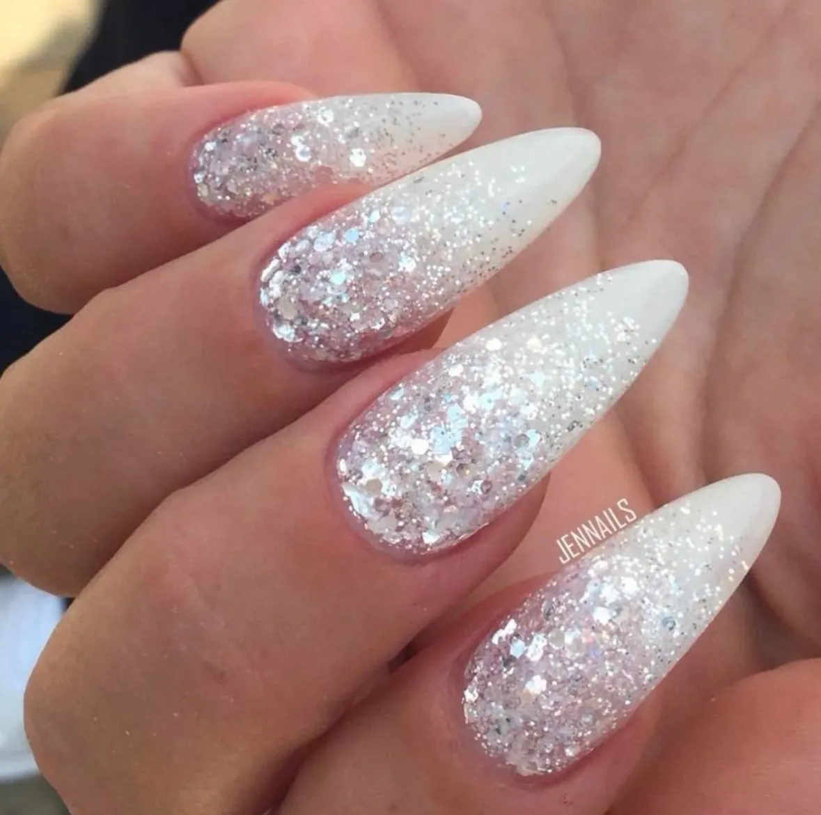 Light Elegance Big Diamond glittergel 10 ml sølv